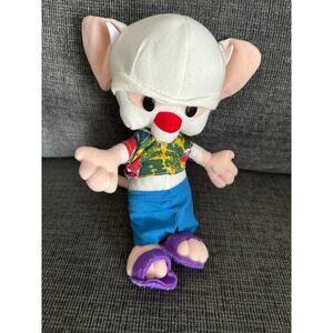 1997 Animaniacs "The Brain" plush doll by Ace Novelty